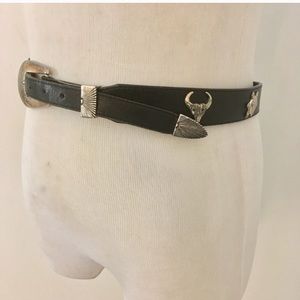 vintage 90s animal cobochon belt
